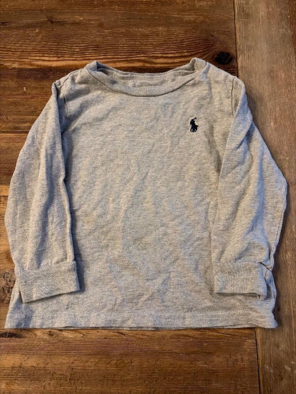 Ralph Lauren Baby 18M Gray Long Sleeve Pony Logo T-Shirt
